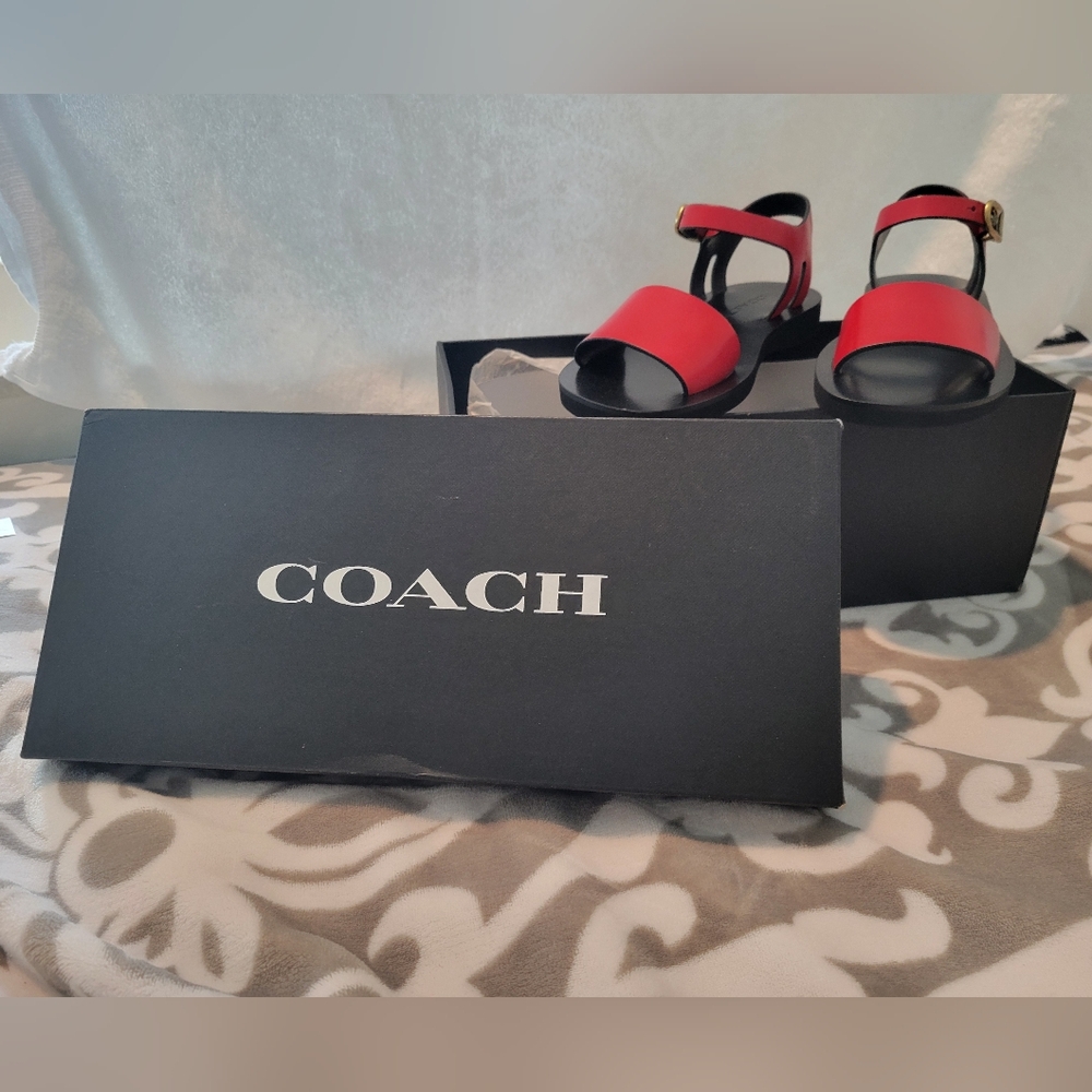Coach Women's Red Sandals